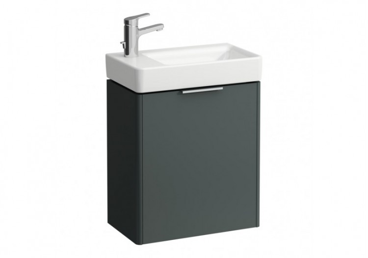 Meuble sous lavabo 1 porte Base Gris signalisation 470 x 265 x 530 mm - H4021011102661 - Laufen