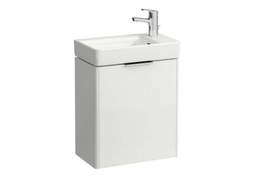 Meuble sous lavabo 1 porte Base Blanc brillant 470 x 265 x 530 mm - H4021021102611 - Laufen