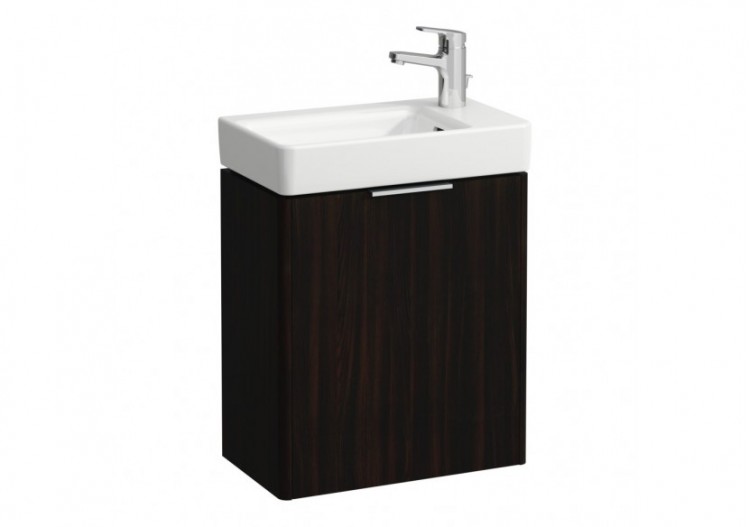 Meuble sous lavabo 1 porte Base Orme foncé 470 x 265 x 530 mm - H4021021102631 - Laufen