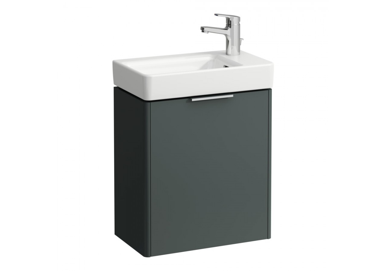 Meuble sous lavabo 1 porte Base Gris signalisation 470 x 265 x 530 mm - H4021021102661 - Laufen