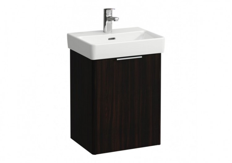 Meuble sous lavabo 1 porte Base Orme foncé 415 x 320 x 530 mm - H4021111102631 - Laufen