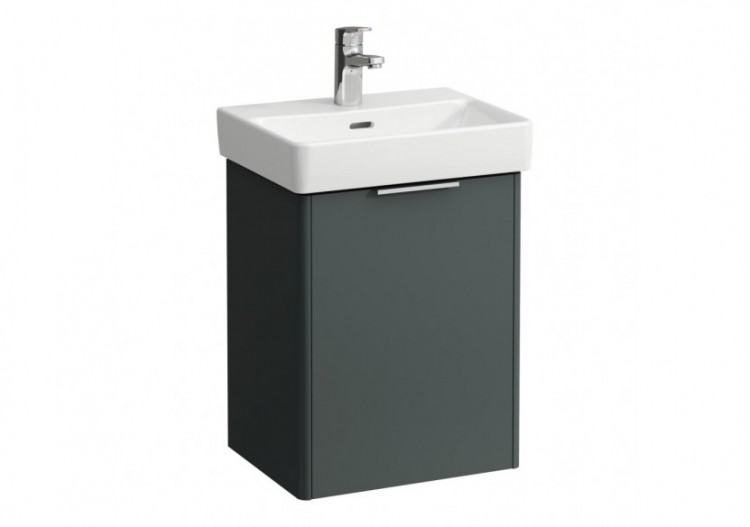 Meuble sous lavabo 1 porte Base Gris signalisation 415 x 320 x 530 mm - H4021121102661 - Laufen