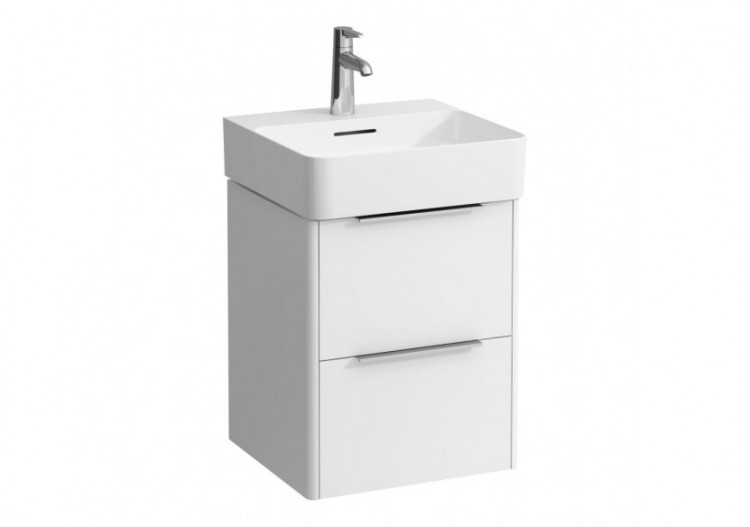 Meuble sous lavabo 2 tiroirs Base Blanc mat 435 x 390 x 530 mm - H4021321102601 - Laufen