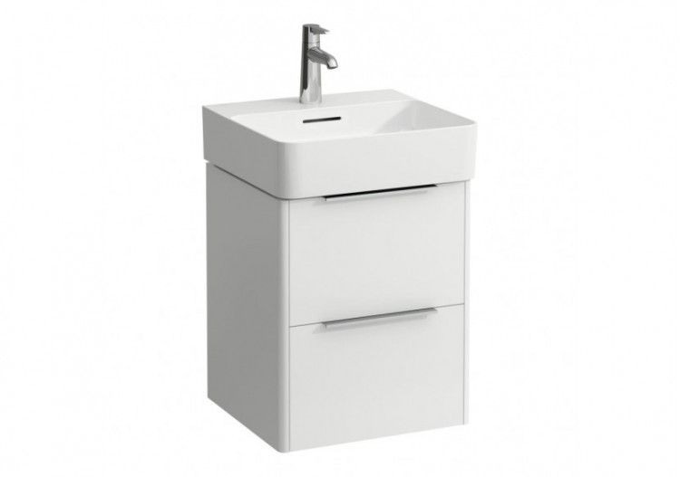 Meuble sous lavabo 2 tiroirs Base Blanc brillant 435 x 390 x 530 mm - H4021321102611 - Laufen