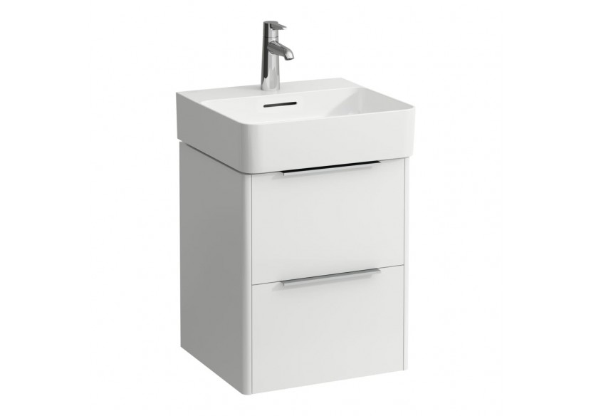 Meuble sous lavabo 2 tiroirs Base Blanc brillant 435 x 390 x 530 mm - H4021321102611 - Laufen