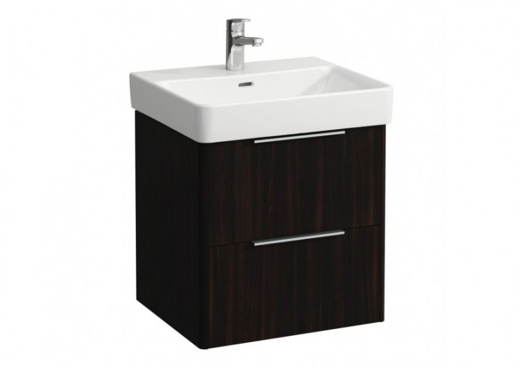 Meuble sous lavabo 2 tiroirs Base Orme foncé 520 x 440 x 530 mm - H4021721102631 - Laufen