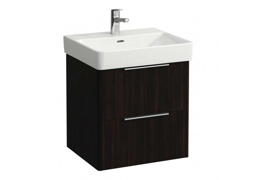 Meuble sous lavabo 2 tiroirs Base Orme foncé 520 x 440 x 530 mm - H4021721102631 - Laufen