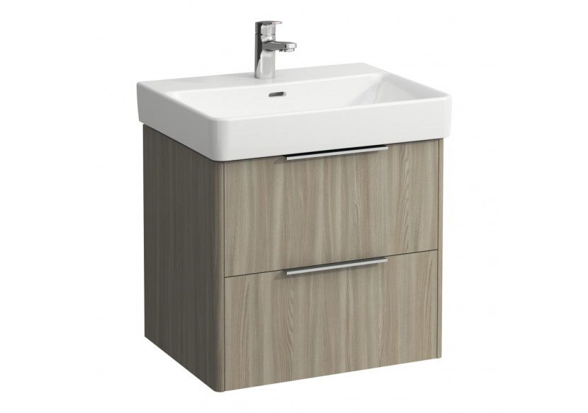 Meuble sous lavabo 2 tiroirs Base Orme clair 570 x 440 x 530 mm - H4022321102621 - Laufen
