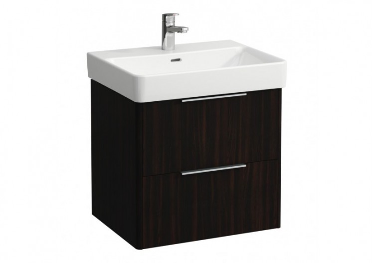 Meuble sous lavabo 2 tiroirs Base Orme foncé 570 x 440 x 530 mm - H4022321102631 - Laufen