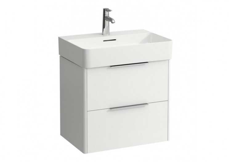 Meuble sous lavabo 2 tiroirs Base Blanc mat 585 x 390 x 530 mm - H4022521102601 - Laufen