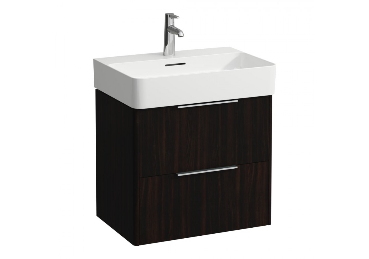 Meuble sous lavabo 2 tiroirs Base Orme foncé 585 x 390 x 530 mm - H4022521102631 - Laufen