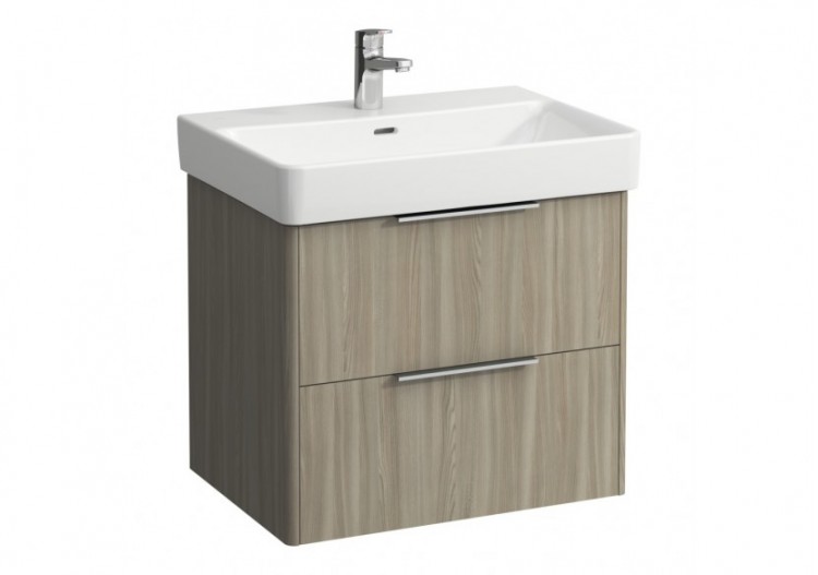Meuble sous lavabo 2 tiroirs Base Orme clair 615 x 440 x 530 mm - H4022921102621 - Laufen