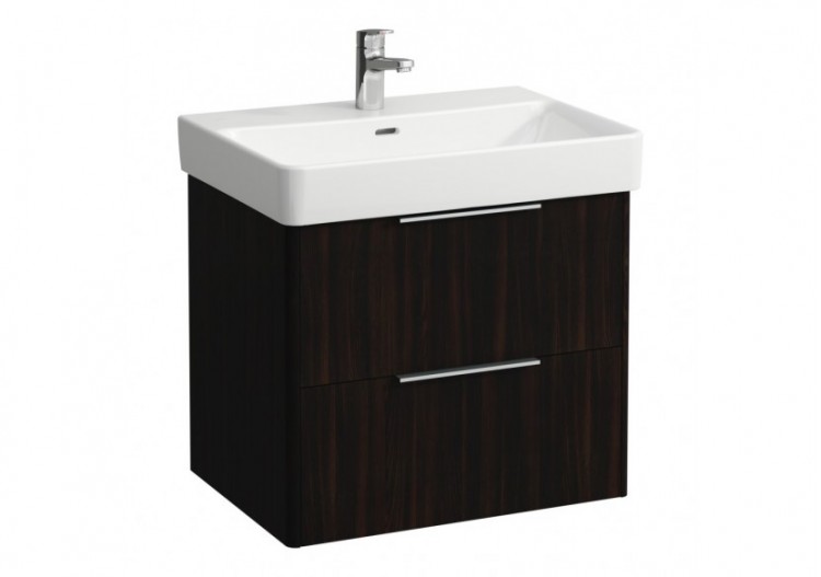 Meuble sous lavabo 2 tiroirs Base Orme foncé 615 x 440 x 530 mm - H4022921102631 - Laufen