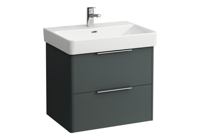 Meuble sous lavabo 2 tiroirs Base Gris signalisation 615 x 440 x 530 mm - H4022921102661 - Laufen