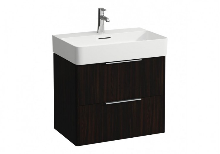 Meuble sous lavabo 2 tiroirs Base Orme foncé 635 x 390 x 530 mm - H4023121102631 - Laufen