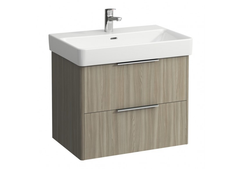 Meuble sous lavabo 2 tiroirs Base Orme clair 665 x 440 x 530 mm - H4023321102621 - Laufen
