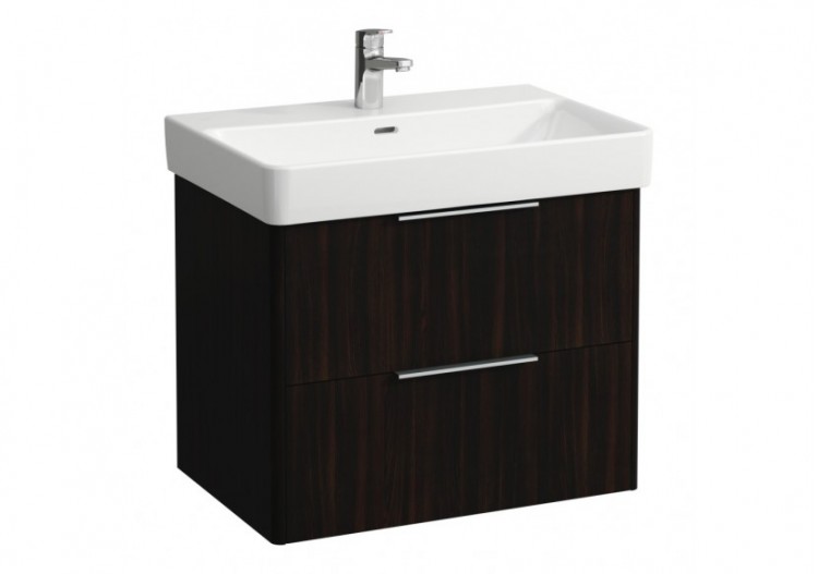 Meuble sous lavabo 2 tiroirs Base Orme foncé 665 x 440 x 530 mm - H4023321102631 - Laufen