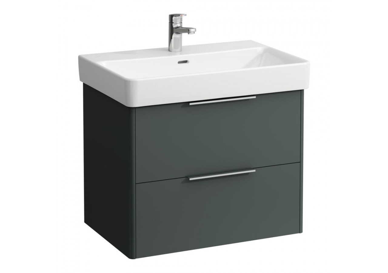 Meuble sous lavabo 2 tiroirs Base Gris signalisation 665 x 440 x 530 mm - H4023321102661 - Laufen