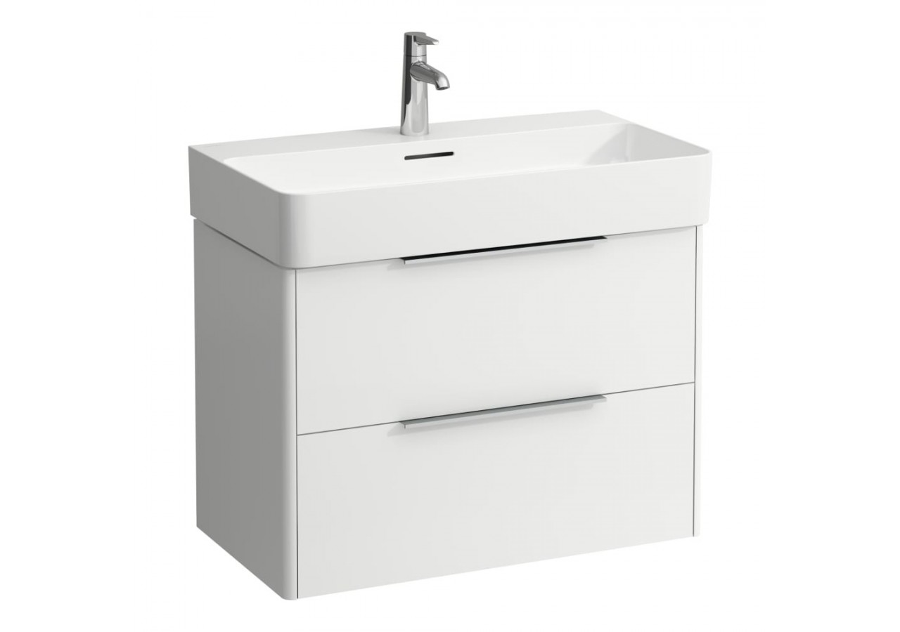 Meuble sous lavabo 2 tiroirs Base Blanc mat 735 x 390 x 530 mm - H4023521102601 - Laufen