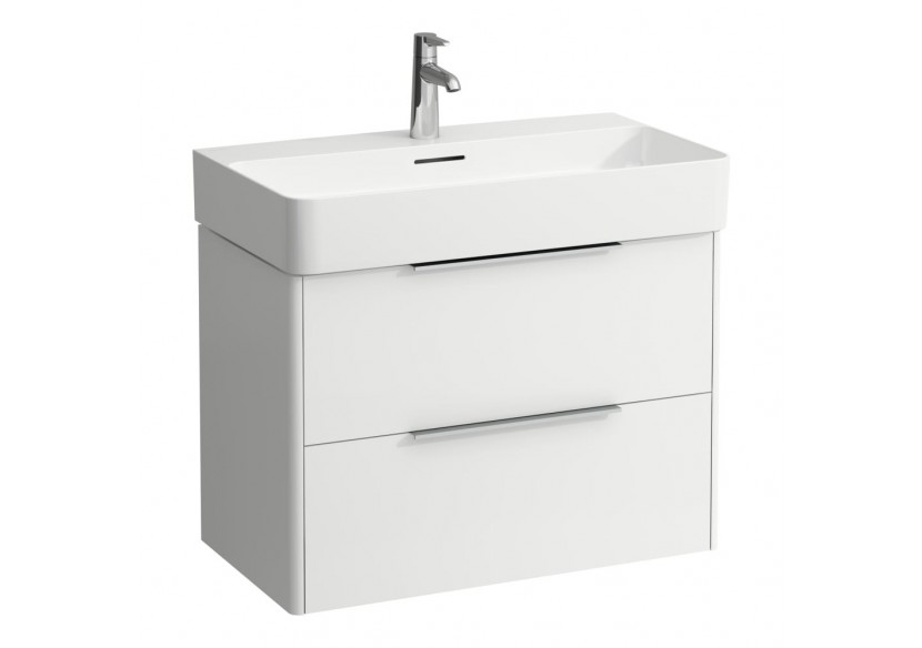 Meuble sous lavabo 2 tiroirs Base Blanc mat 735 x 390 x 530 mm - H4023521102601 - Laufen