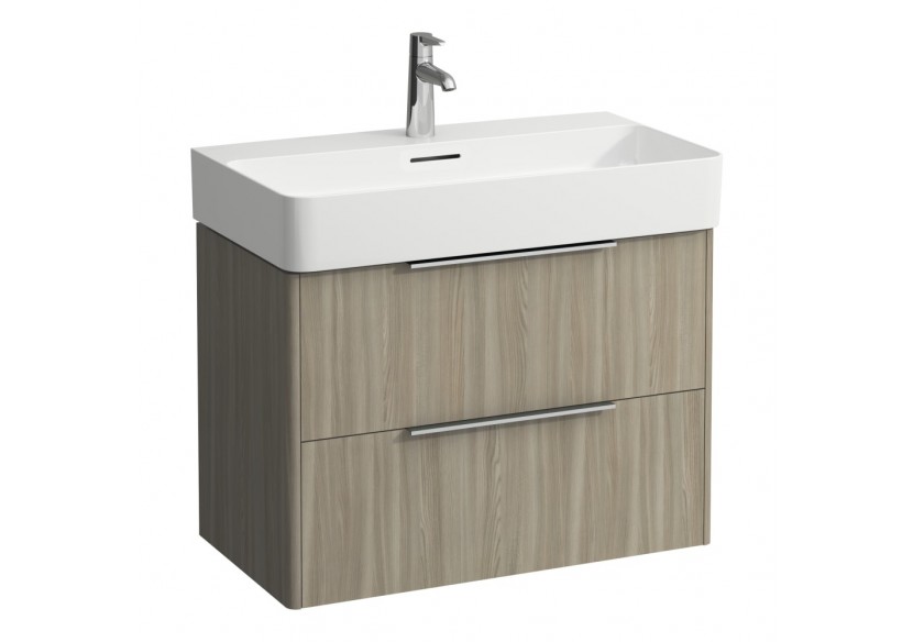 Meuble sous lavabo 2 tiroirs Base Orme clair 735 x 390 x 530 mm - H4023521102621 - Laufen