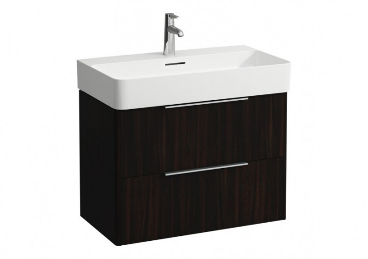 Meuble sous lavabo 2 tiroirs Val Orme foncé 735 x 390 x 530 mm - H4023521102631 - Laufen