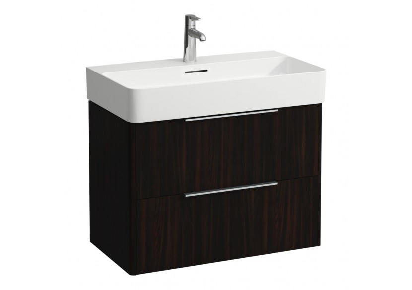Meuble sous lavabo 2 tiroirs Val Orme foncé 735 x 390 x 530 mm - H4023521102631 - Laufen