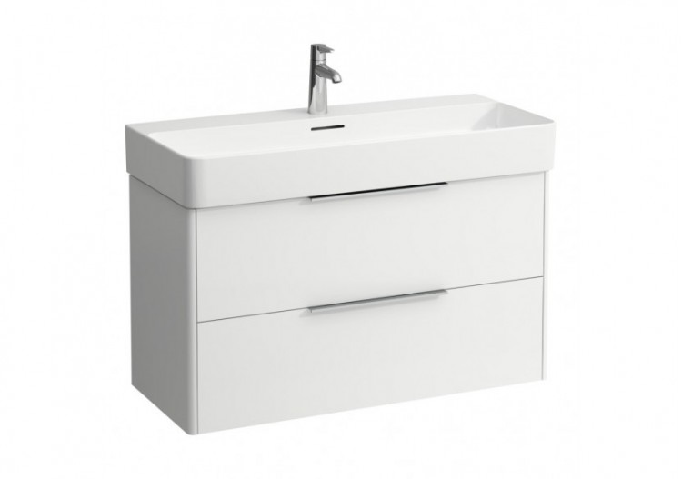 Meuble sous lavabo 2 tiroirs Base Blanc mat 930 x 390 x 530 mm - H4024121102601 - Laufen