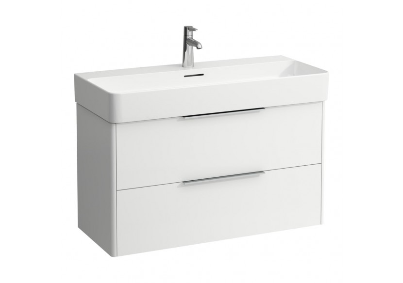Meuble sous lavabo 2 tiroirs Base Blanc mat 930 x 390 x 530 mm - H4024121102601 - Laufen