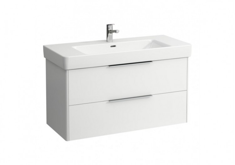 Meuble sous lavabo 2 tiroirs Base Blanc mat 1010 x 440 x 530 mm - H4024521102601 - Laufen