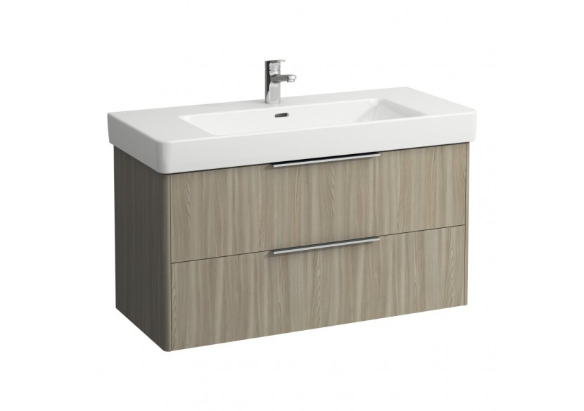 Meuble sous lavabo 2 tiroirs Base Orme clair 1010 x 440 x 530 mm - H4024521102621 - Laufen