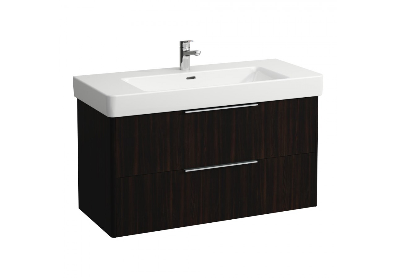 Meuble sous lavabo 2 tiroirs Base Orme foncé 1010 x 440 x 530 mm - H4024521102631 - Laufen