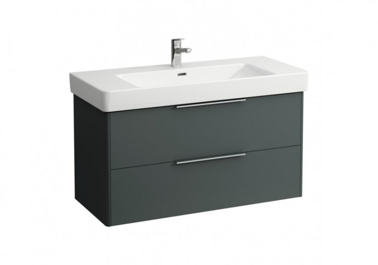 Meuble sous lavabo 2 tiroirs Base Gris signalisation 1010 x 440 x 530 mm - H4024521102661 - Laufen