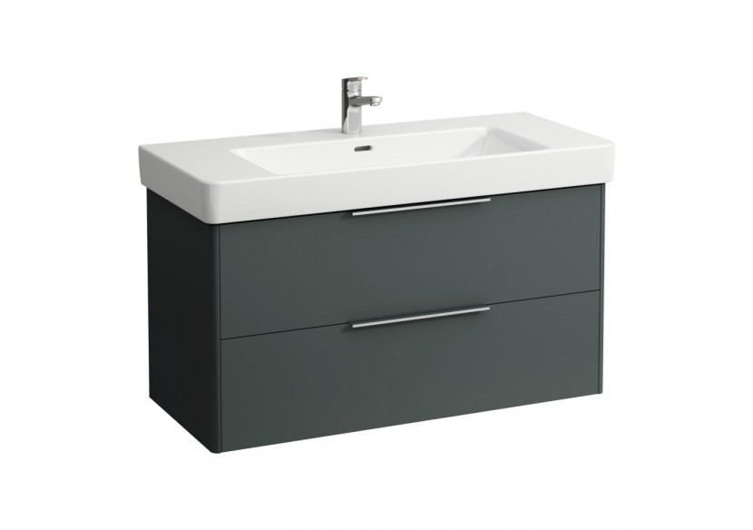 Meuble sous lavabo 2 tiroirs Base Gris signalisation 1010 x 440 x 530 mm - H4024521102661 - Laufen