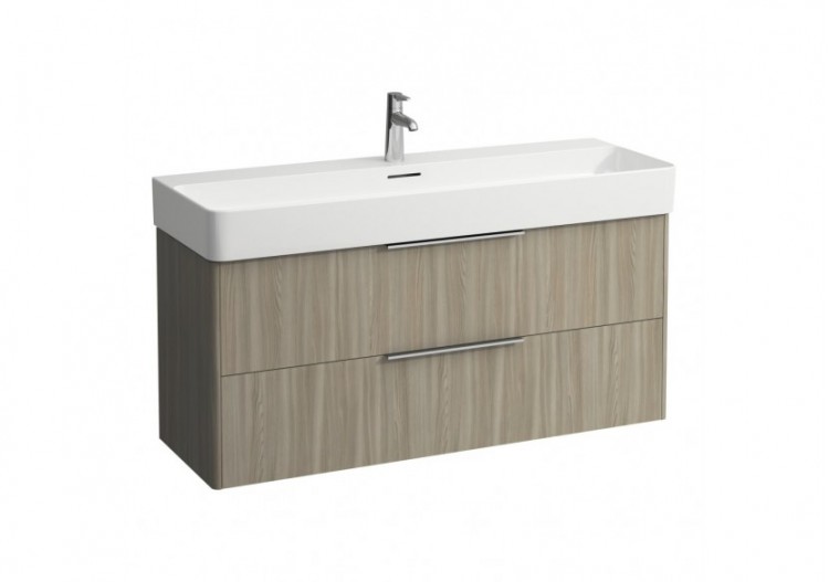 Meuble sous lavabo 2 tiroirs Base Orme clair 1180 x 390 x 530 mm - H4024721102621 - Laufen