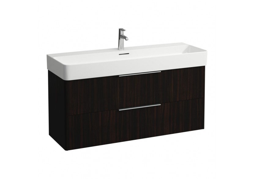 Meuble sous lavabo 2 tiroirs Base Orme foncé 1180 x 390 x 530 mm - H4024721102631 - Laufen