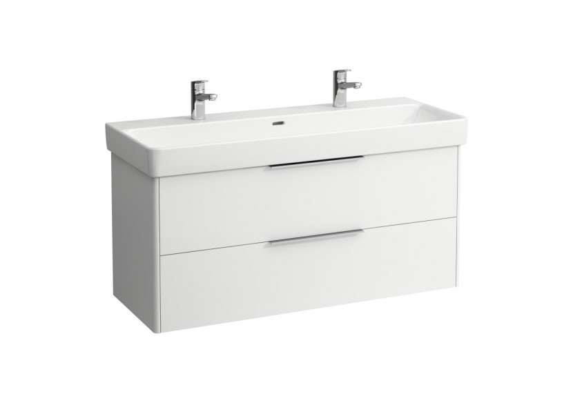 Meuble sous lavabo 2 tiroirs Base Blanc mat 1160 x 440 x 530 mm - H4024921102601 - Laufen