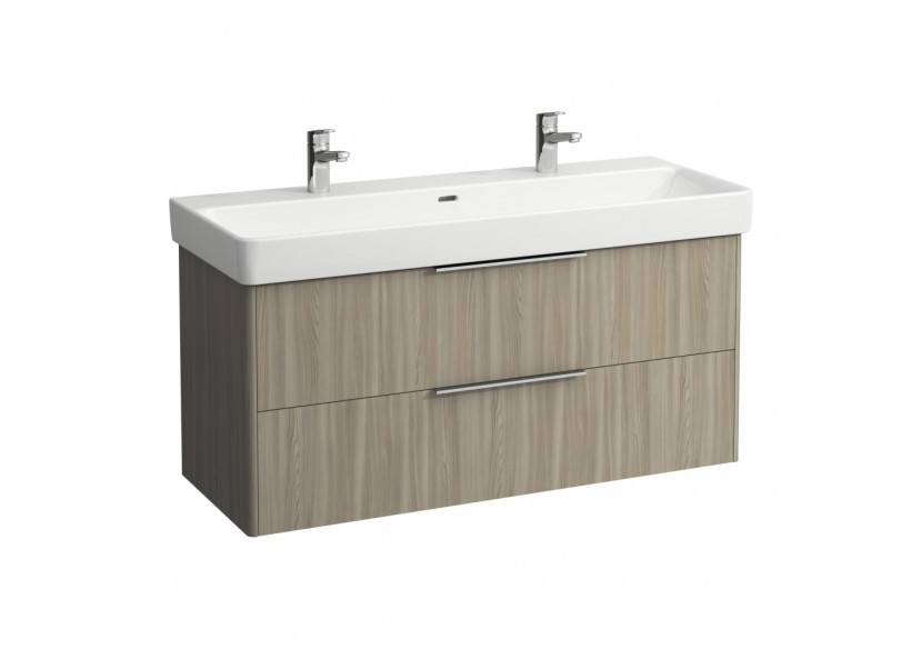 Meuble sous lavabo 2 tiroirs Base Orme clair 1160 x 440 x 530 mm - H4024921102621 - Laufen