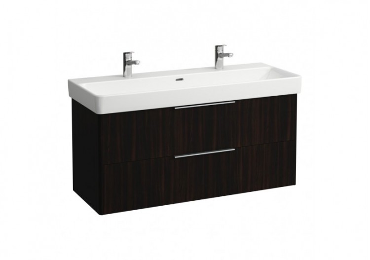 Meuble sous lavabo 2 tiroirs Base Orme foncé 1160 x 440 x 530 mm - H4024921102631 - Laufen
