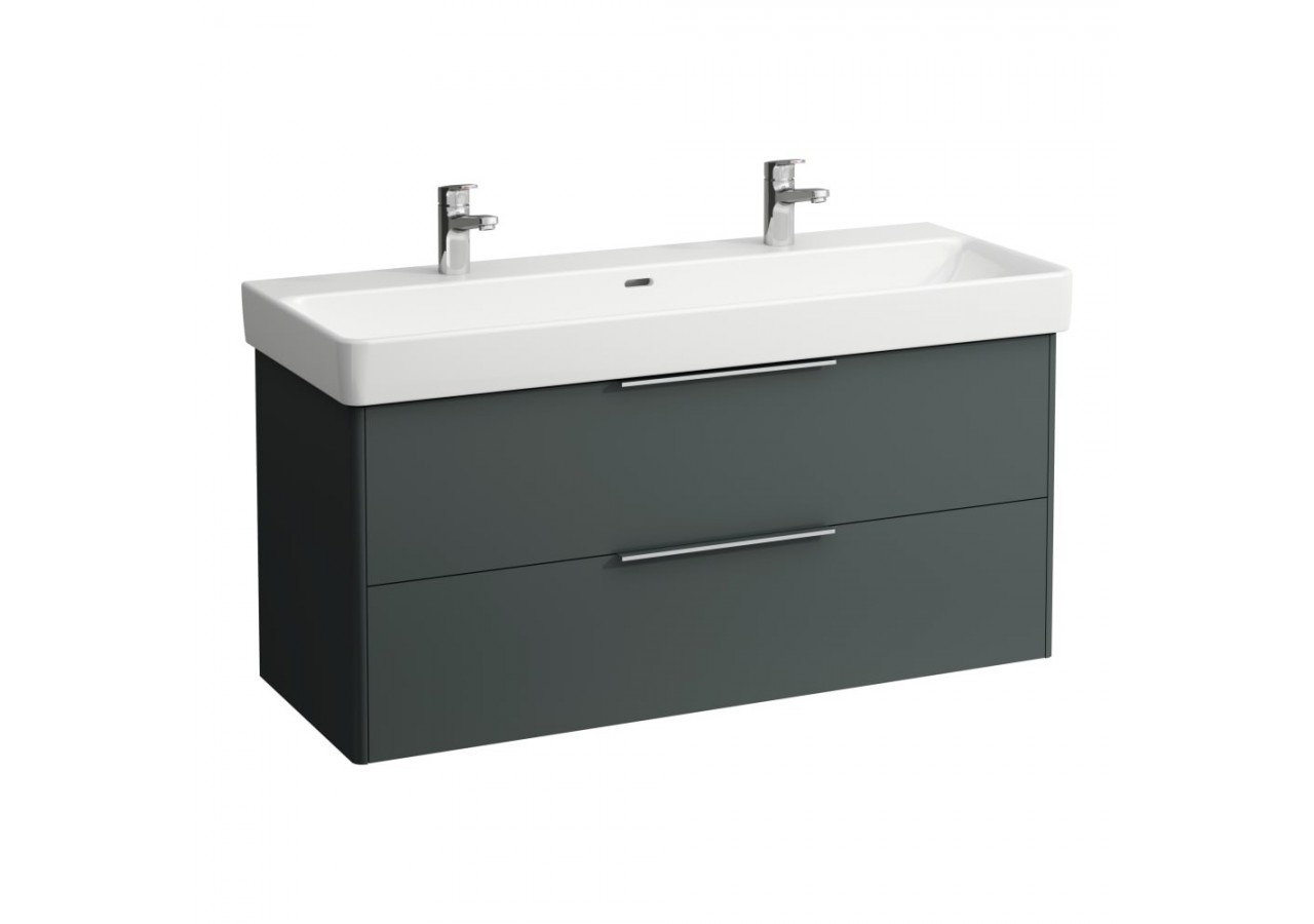 Meuble sous lavabo 2 tiroirs Base Gris signalisation 1160 x 440 x 530 mm - H4024921102661 - Laufen