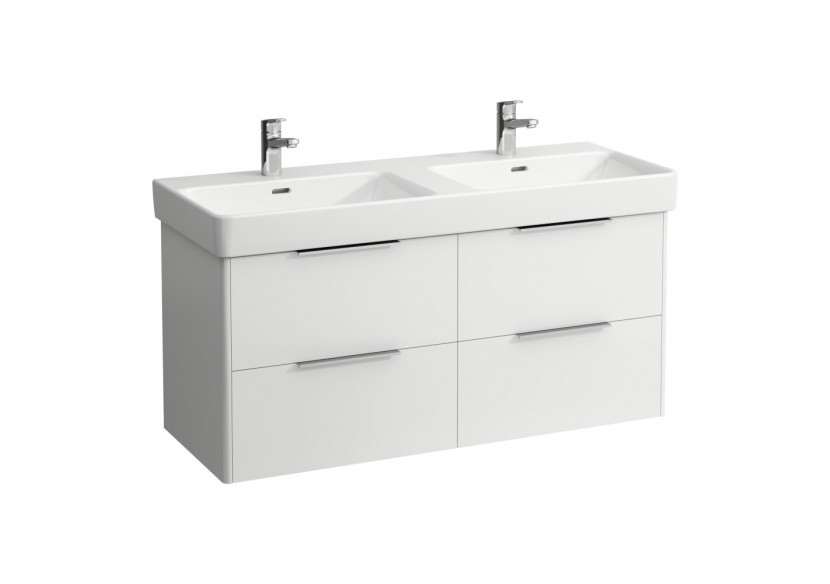 Meuble sous lavabo 4 tiroirs Base Blanc brillant 1160 x 440 x 530 mm - H4024941102611 - Laufen