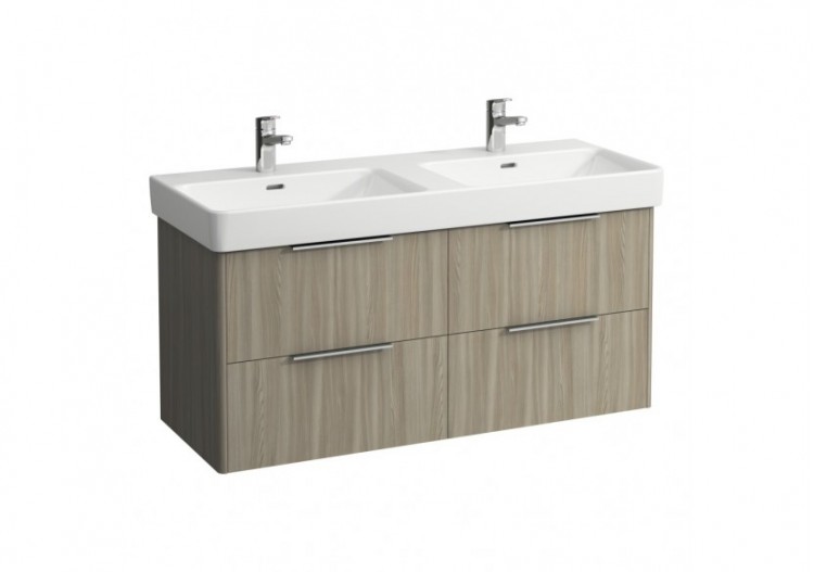 Meuble sous lavabo 4 tiroirs Base Orme clair 1160 x 440 x 530 mm - H4024941102621 - Laufen