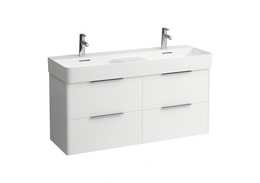 Meuble sous lavabo 4 tiroirs Base Blanc mat 1180 x 390 x 530 mm - H4025341102601 - Laufen