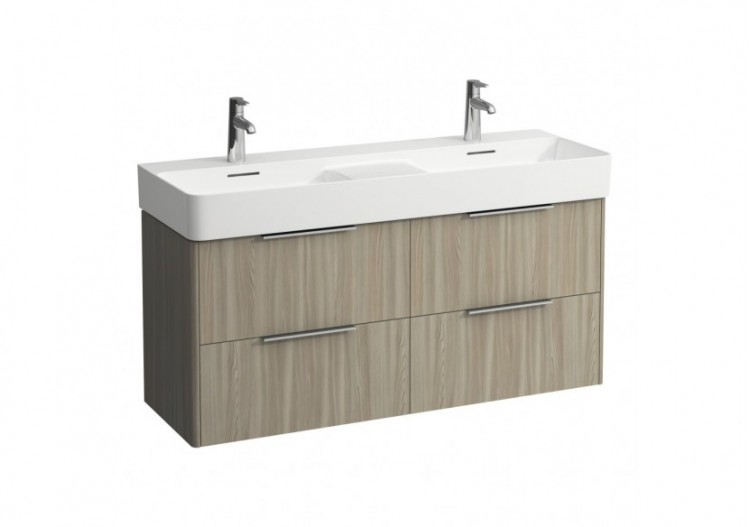 Meuble sous lavabo 4 tiroirs Base Orme clair 1180 x 390 x 530 mm - H4025341102621 - Laufen