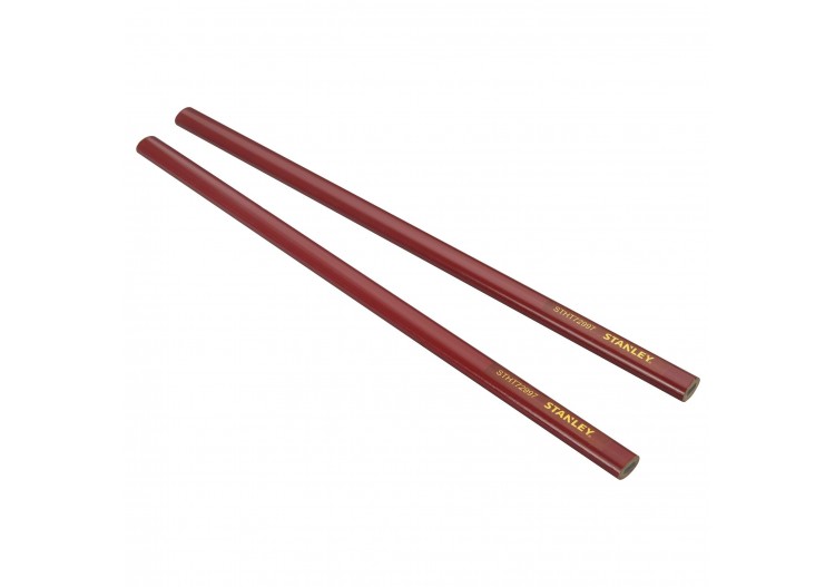 CRAYON DE CHARPENTIER 30CM - CORPS ROUGE - STHT1-72997 - Stanley