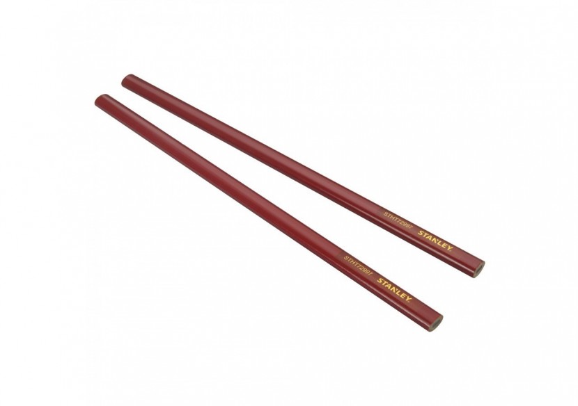 CRAYON DE CHARPENTIER 30CM - CORPS ROUGE - STHT1-72997 - Stanley