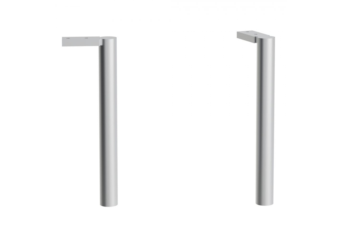 Jeu de pieds réglables (2 pièces) hauteur 264 mm en aluminium anodisé Base 30 x 90 x 264 mm - H4029901100001 - Laufen