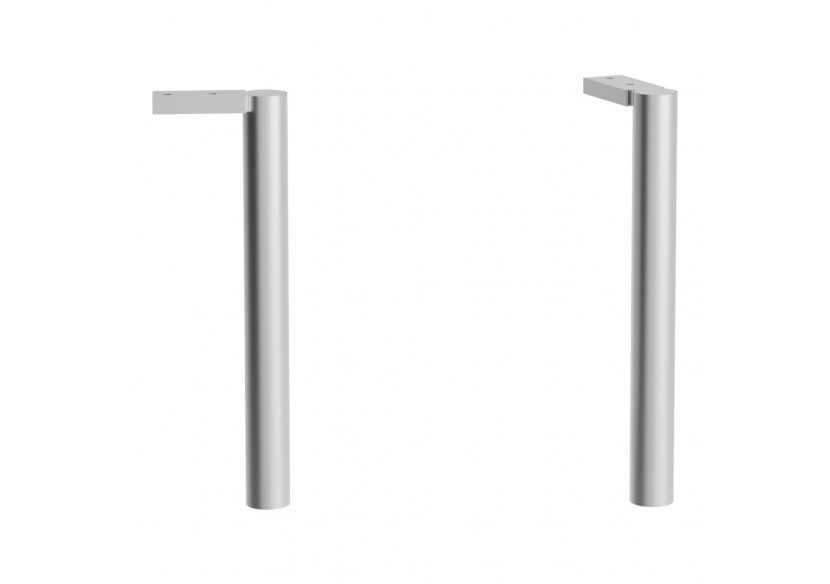 Jeu de pieds réglables (2 pièces) hauteur 264 mm en aluminium anodisé Base 30 x 90 x 264 mm - H4029901100001 - Laufen