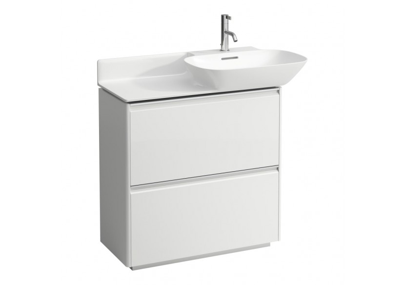 Meuble 2 tiroirs Base Blanc brillant 770 x 350 x 770 mm - H4030021102611 - Laufen