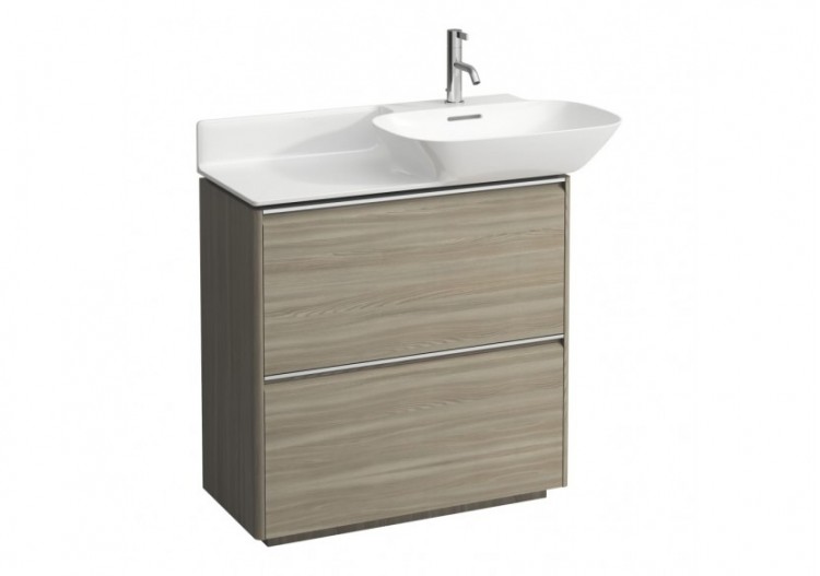 Meuble 2 tiroirs Base Orme clair 770 x 350 x 770 mm - H4030021102621 - Laufen